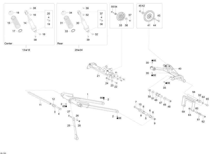 Схема узла 08- Задняя Подвеска (08- Rear Suspension)