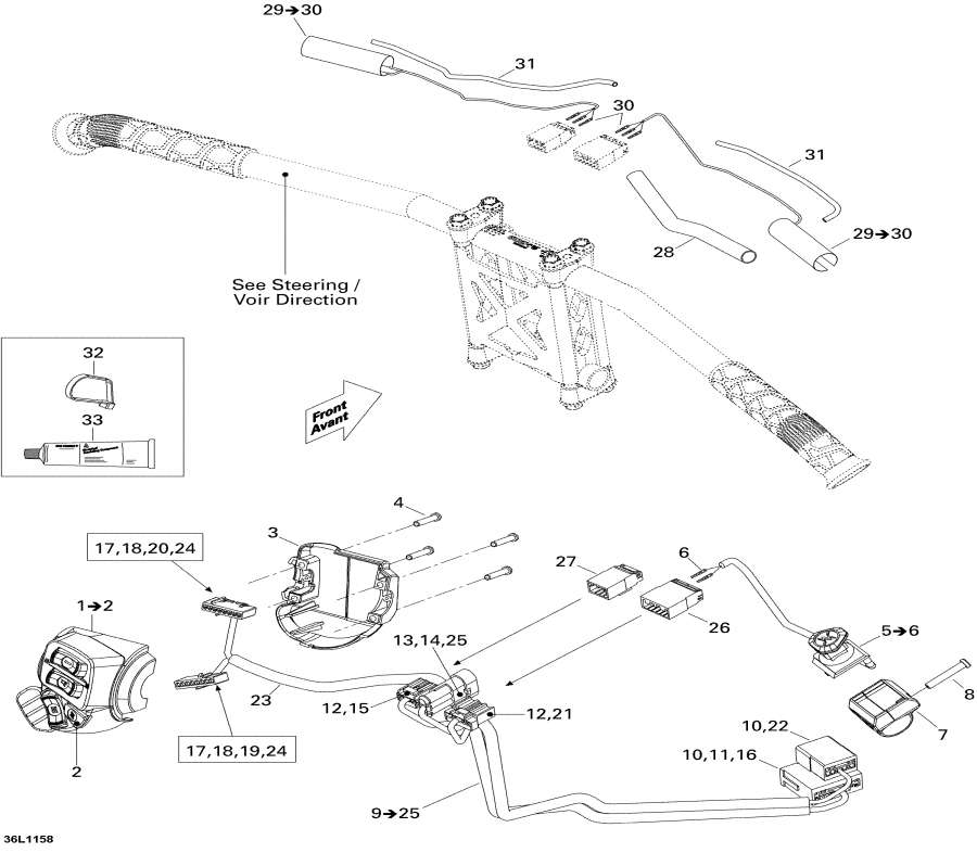 Схема узла 10- Рулевая Система Wiкольцо Жгут Проводов (10- Steering Wiring Harness)