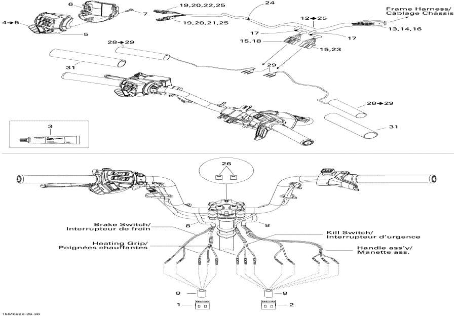 Схема узла 10- Рулевая Система Wiкольцо Жгут Проводов Ranger (10- Steering Wiring Harness Ranger)