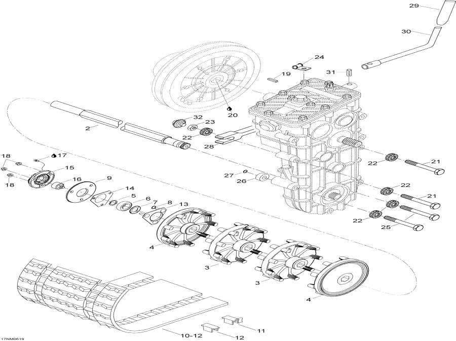 Схема узла 05- Drive Axle И Track (05- Drive Axle And Track)