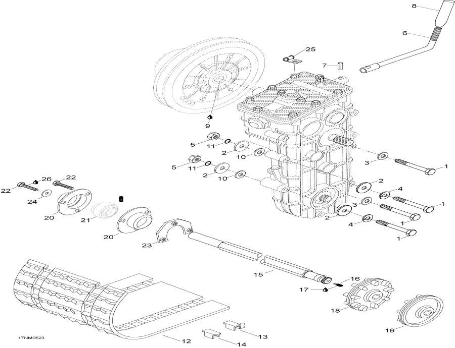 Схема узла 05- Drive Axle И Track (05- Drive Axle And Track)