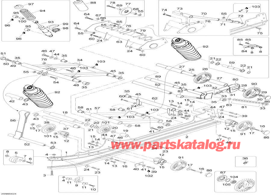 Схема узла 08- Задняя Подвеска (08- Rear Suspension)