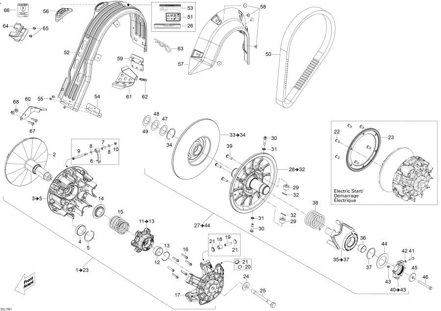 Схема узла 05- Шкив System (05- Pulley System)