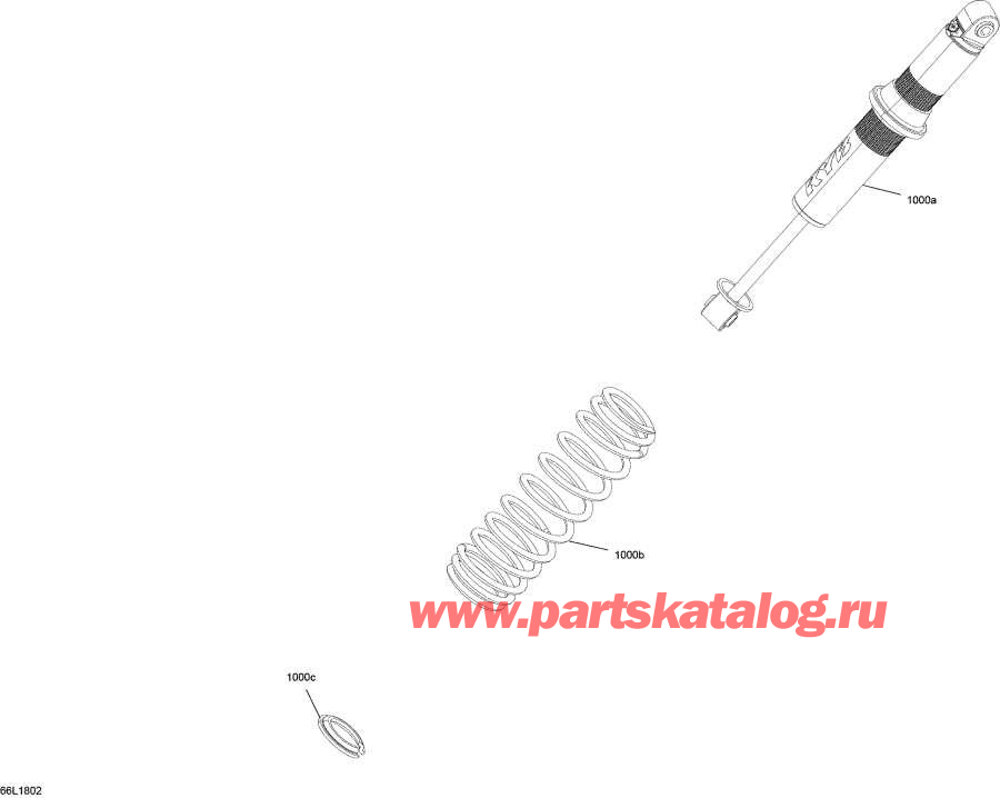 Схема узла 07- Shock Front Boondocker Двигатель 850 E-Tec - Package Ds (07- Shock Front Boondocker Engine 850 E-Tec - Package Ds)