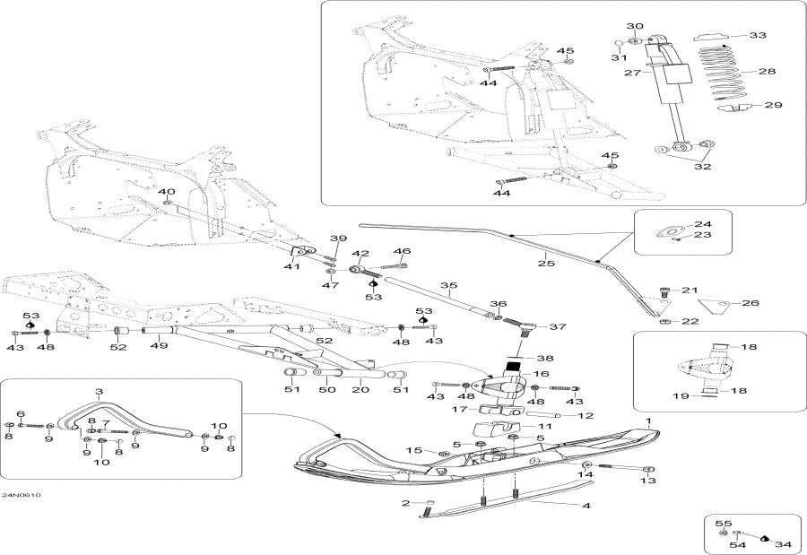 Схема узла 07- Передняя Подвеска И Лыжи (07- Front Suspension And Ski)