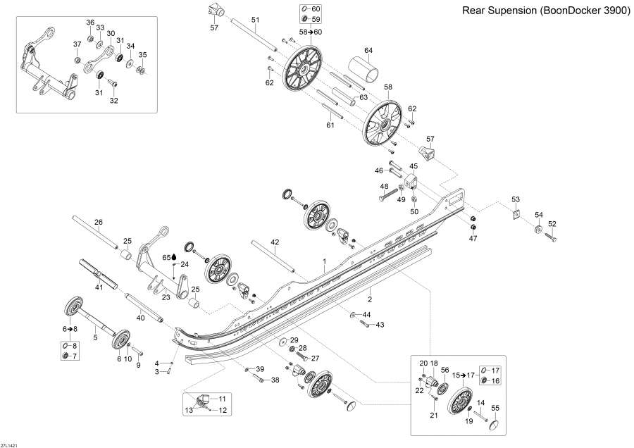 Схема узла 08- Задняя Подвеска (3900) (08- Rear Suspension (3900))