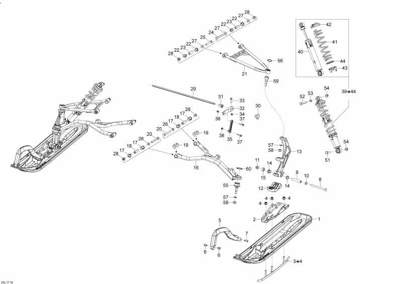 Схема узла 07- Передняя Подвеска И Лыжи (07- Front Suspension And Ski)