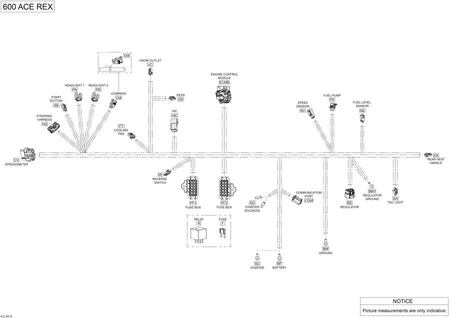 Схема узла 10- Электрика - Жгут Проводов (10- Electrical Harness)