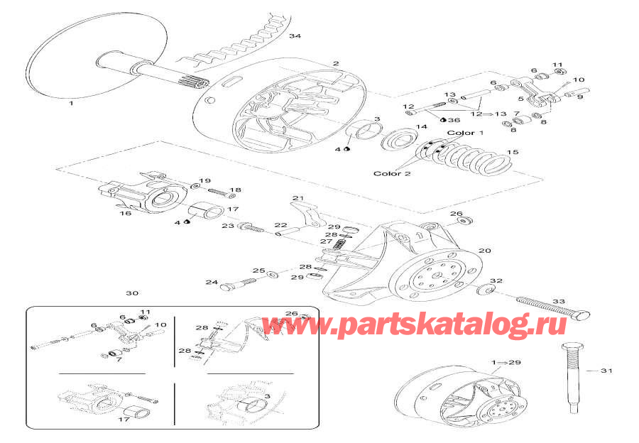 Схема узла 08- Передняя Подвеска (08- Front Suspension)