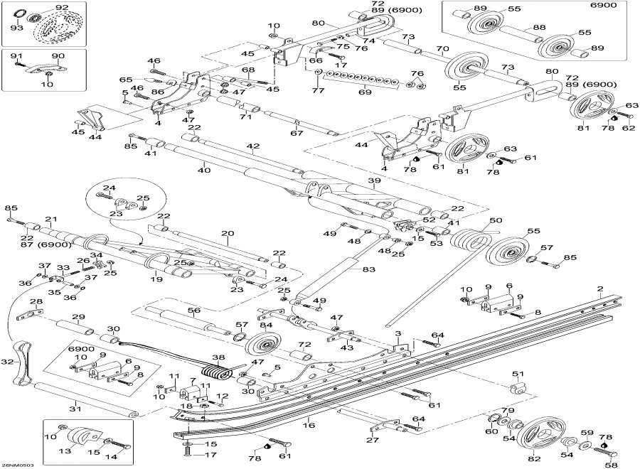 Схема узла 08- Задняя Подвеска, 5900Fce (08- Rear Suspension, 5900Fce)