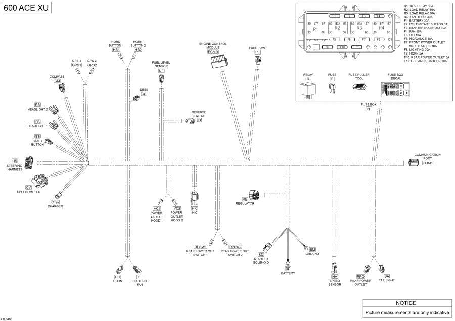 Схема узла 10- Электрика - Жгут Проводов (10- Electrical Harness)