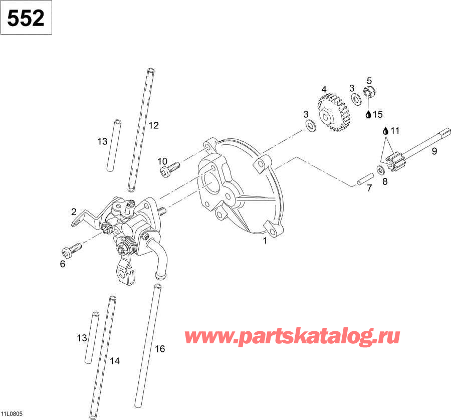 Схема узла 02- Масляный Насос (02- Oil Pump)