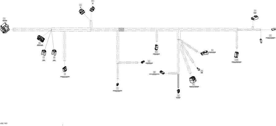 Схема узла 10- Электрика - Жгут Проводов 1 (10- Electrical Harness 1)
