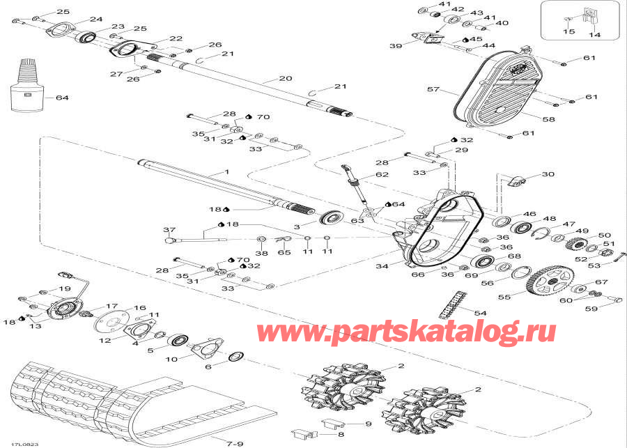 Схема узла 05- Drive Axle И Track (05- Drive Axle And Track)