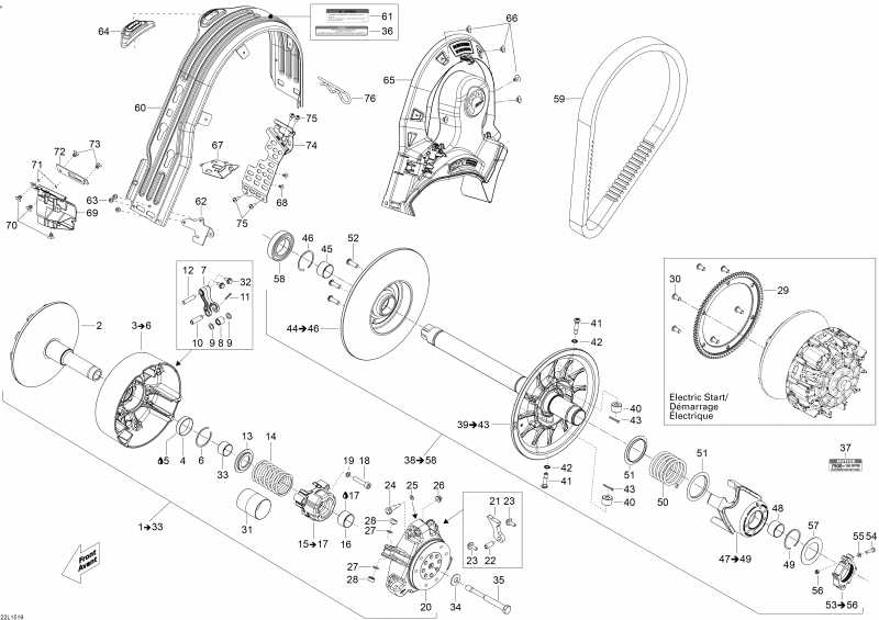 Схема узла 05- Шкив System (05- Pulley System)