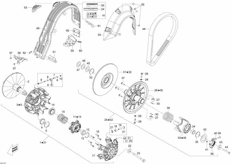 Схема узла 05- Шкив System (05- Pulley System)