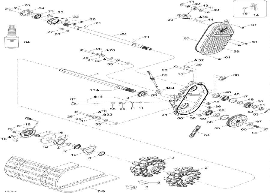 Схема узла 05- Drive Axle И Track (05- Drive Axle And Track)