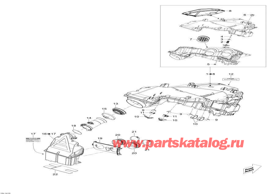 Схема узла 02- Air Система Впуска System (02- Air Intake System)