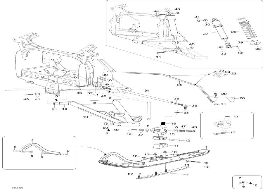 Схема узла 07- Передняя Подвеска И Лыжи (07- Front Suspension And Ski)