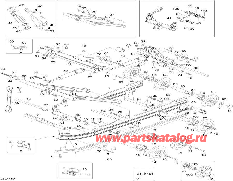 Схема узла 08- Задняя Подвеска (08- Rear Suspension)