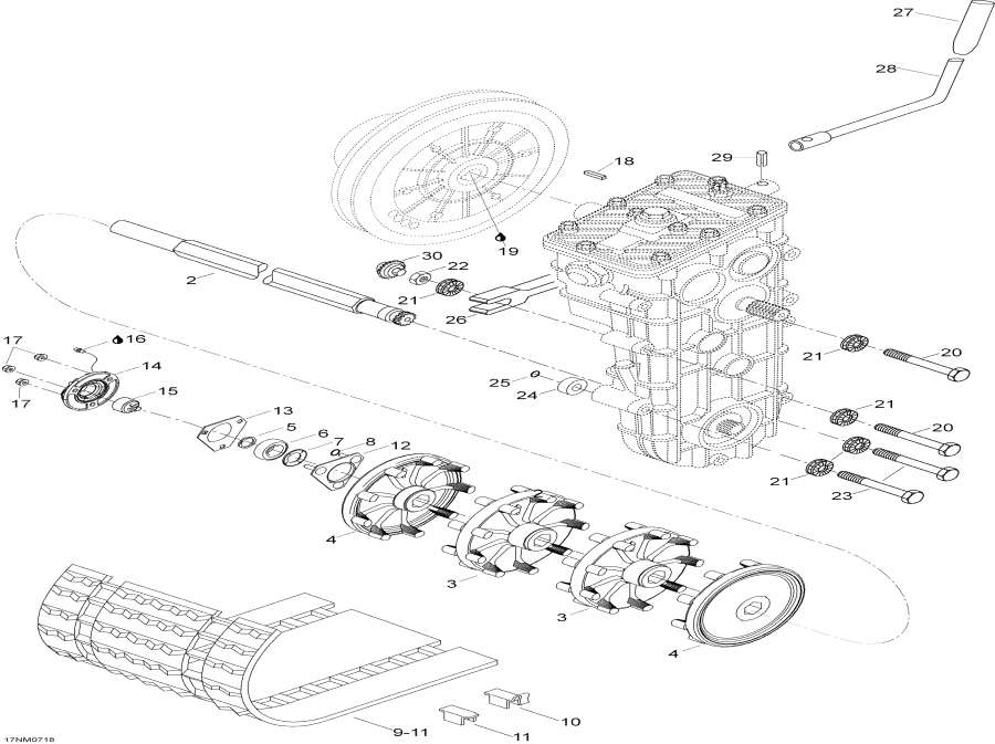 Схема узла 05- Drive Axle И Track (05- Drive Axle And Track)