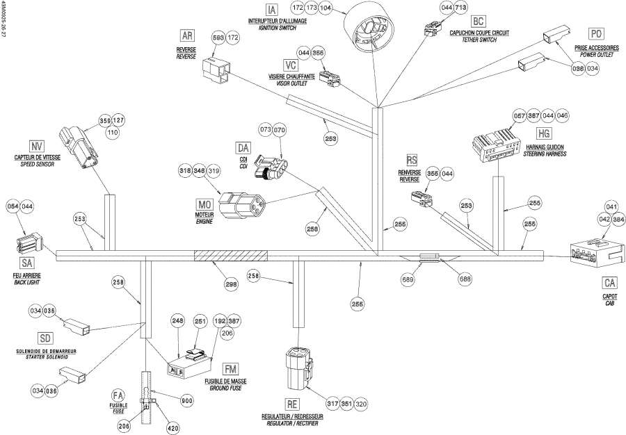 Схема узла 10- Электрика - Жгут Проводов (10- Electrical Harness)