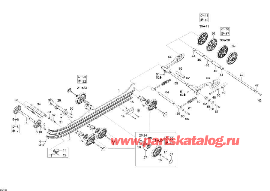 Схема узла 08- Задняя Подвеска (08- Rear Suspension)
