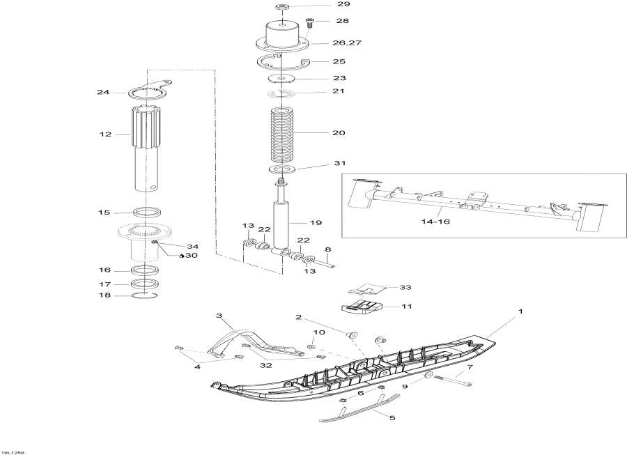 Схема узла 07- Передняя Подвеска И Лыжи (07- Front Suspension And Ski)