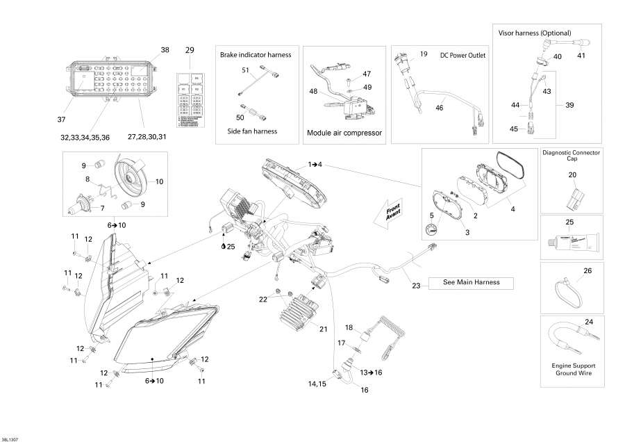 Схема узла 10- Электрика System (10- Electrical System)
