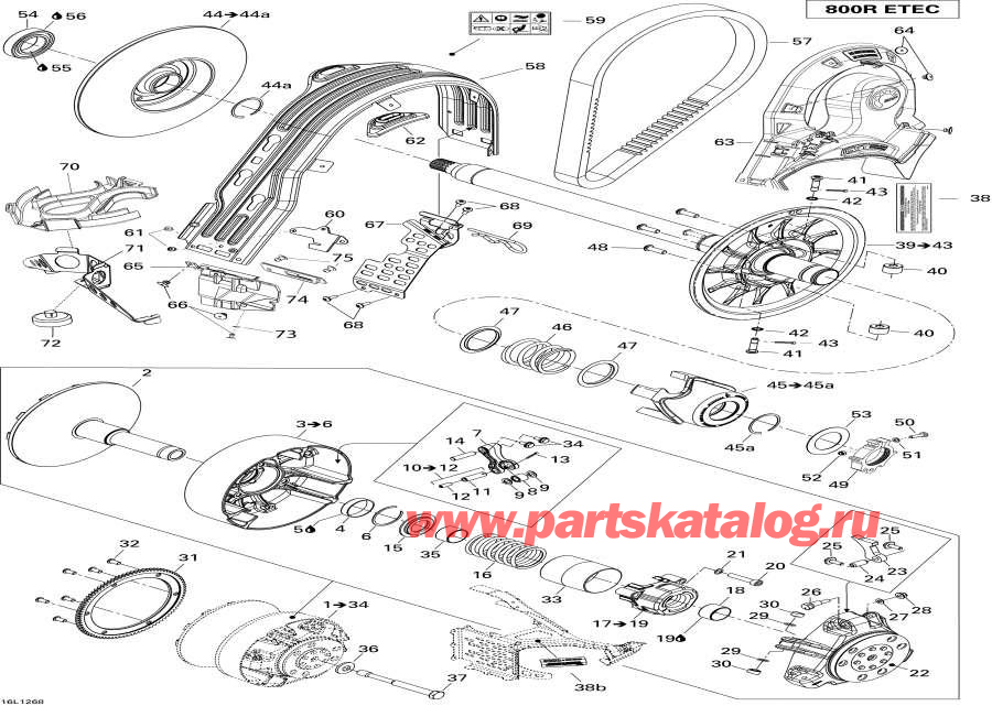 Схема узла 05- Шкив System (05- Pulley System)