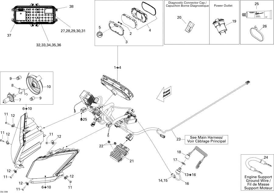 Схема узла 10- Электрика System (10- Electrical System)