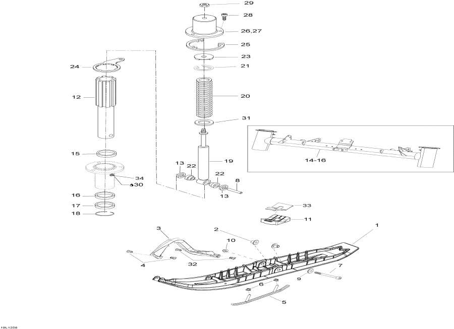 Схема узла 07- Передняя Подвеска И Лыжи (07- Front Suspension And Ski)
