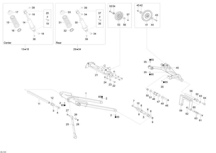 Схема узла 08- Задняя Подвеска (08- Rear Suspension)