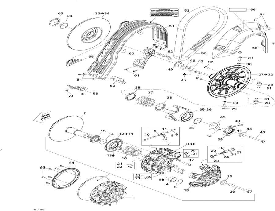 Схема узла 05- Шкив System (05- Pulley System)