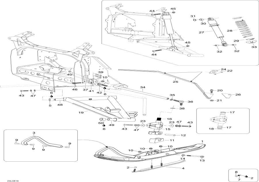 Схема узла 07- Передняя Подвеска И Лыжи (07- Front Suspension And Ski)