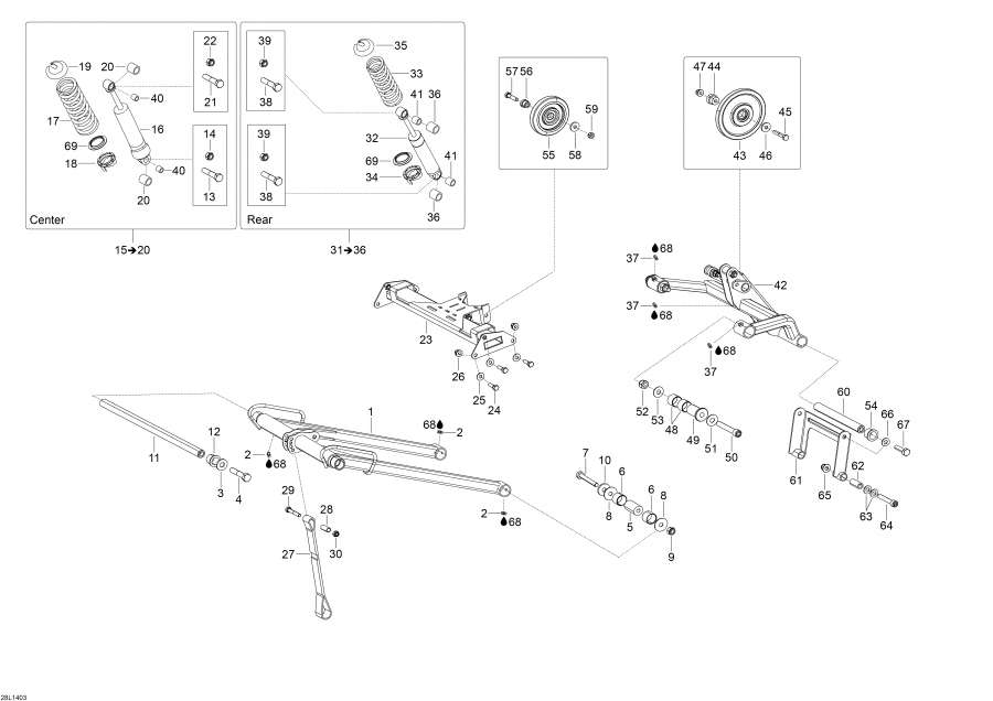 Схема узла 08- Задняя Подвеска (08- Rear Suspension)