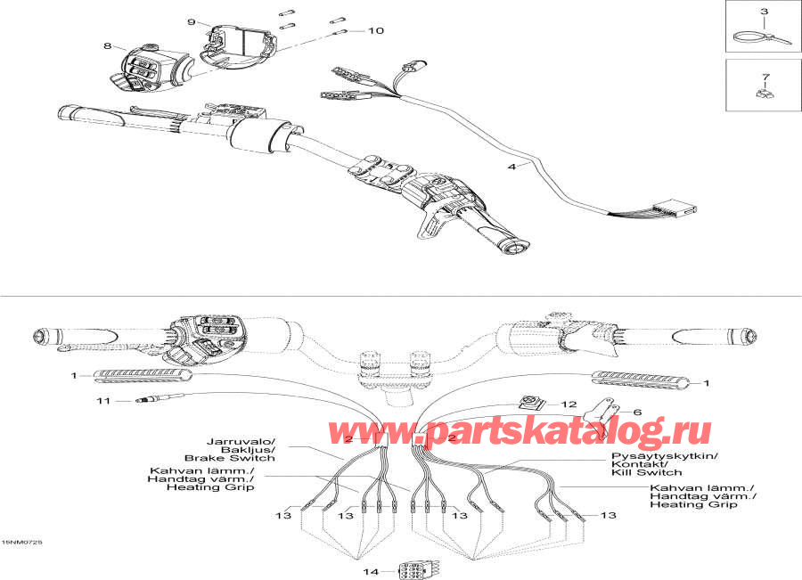 Схема узла 10- Рулевая Система Жгут Проводов (10- Steering Harness)