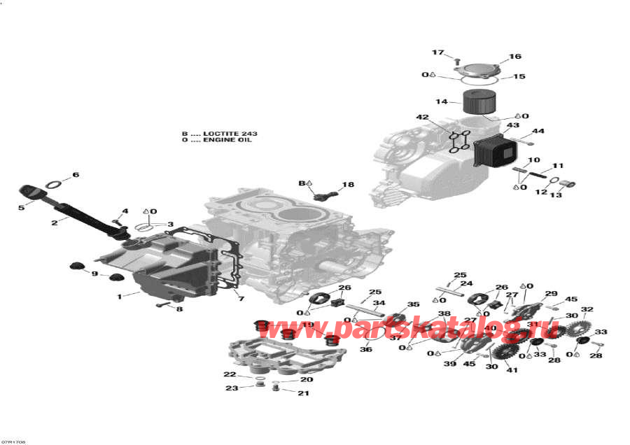 Схема узла 02- Смазка Двигателя - 600 Ace (02- Engine Lubrication - 600 Ace)
