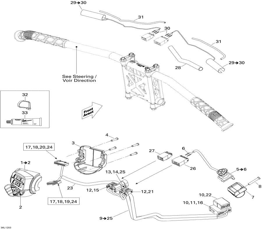 Схема узла 10- Рулевая Система Wiкольцо Жгут Проводов (10- Steering Wiring Harness)