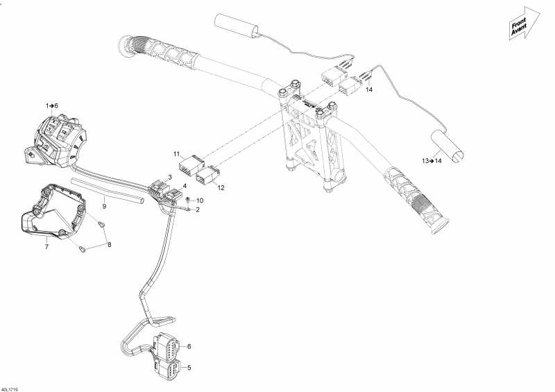Схема узла 10- Рулевая Система Wiкольцо Жгут Проводов (10- Steering Wiring Harness)