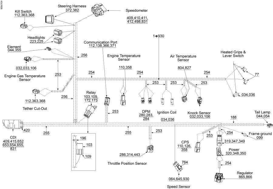 Схема узла 10- Рулевая Система Жгут Проводов (10- Steering Harness)