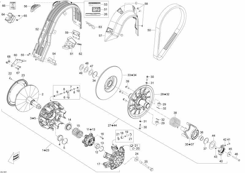 Схема узла 05- Шкив System (05- Pulley System)