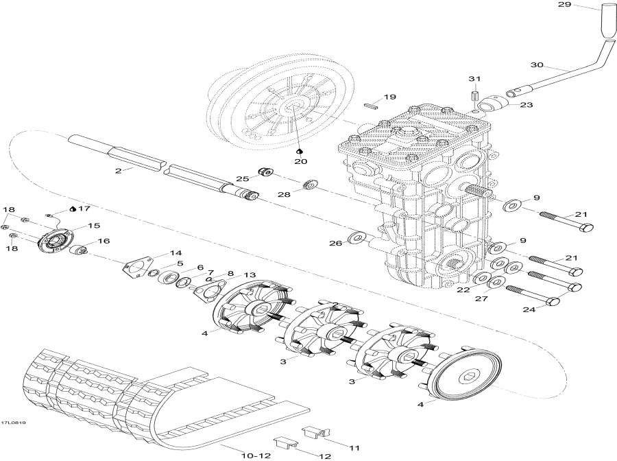 Схема узла 05- Drive Axle И Track (05- Drive Axle And Track)