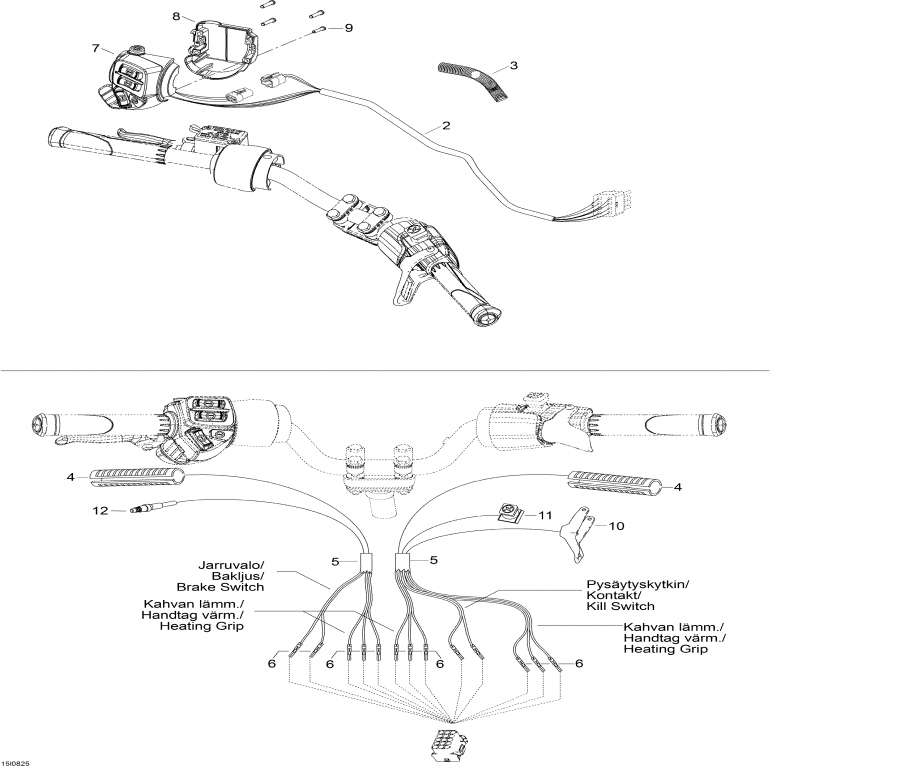 Схема узла 10- Рулевая Система Жгут Проводов (10- Steering Harness)