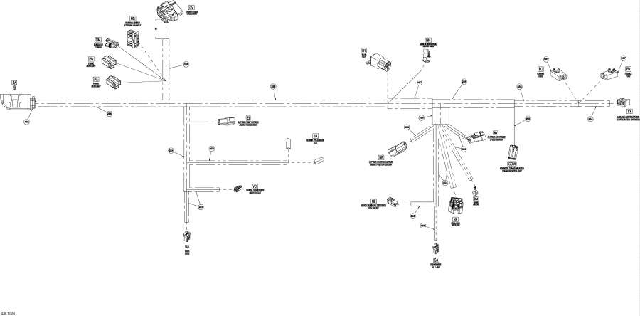 Схема узла 10- Электрика - Жгут Проводов (10- Electrical Harness)