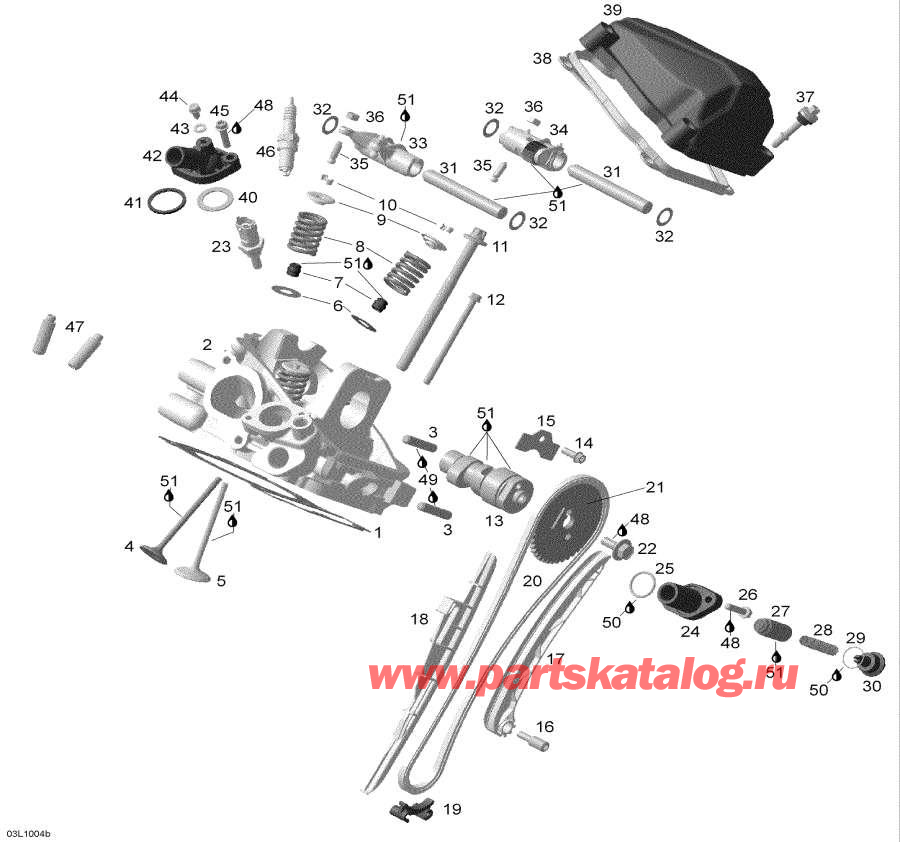 Схема узла 01- Головка Блока Цилиндра Rear (Рычагy) (01- Cylinder Head Rear (Army))