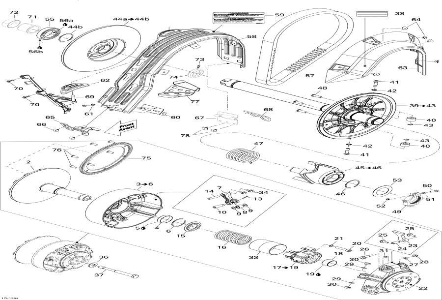 Схема узла 05- Шкив System (05- Pulley System)