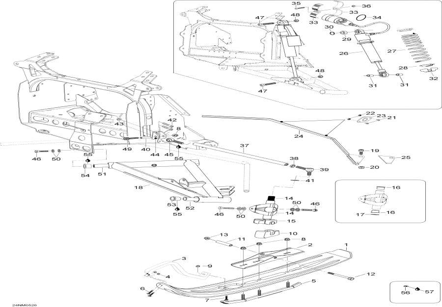 Схема узла 07- Передняя Подвеска И Лыжи (07- Front Suspension And Ski)