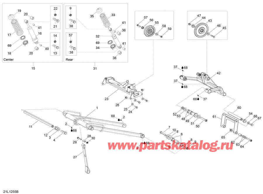 Схема узла 08- Задняя Подвеска (08- Rear Suspension)