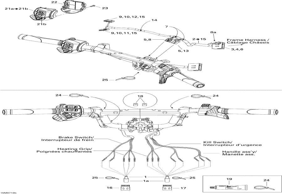Схема узла 10- Рулевая Система Wiкольцо Жгут Проводов 550F (10- Steering Wiring Harness 550F)